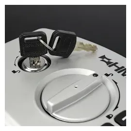 HMF 1006-02 Dokumentenbox Elektronikschloss, 32,5 x 25,5 x 12,5 cm, Schwarz