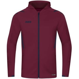 Jako Challenge mit Kapuze, Maroon/Marine, 4XL