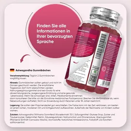 WeightWorld Ashwagandha 1200 mg Gummibärchen 120 St.