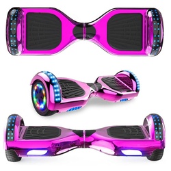 CITYSPORTS Balance Scooter, Hoverboards 350W LED MotorLichter Bluetooth rosa