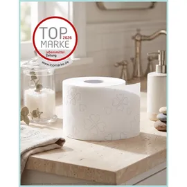 glücksblatt Toilettenpapier KLASSISCH WEISS 3-lagig 48 Rollen x 150 Blatt