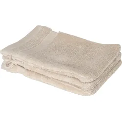 Waschhandschuh "Cuddly", beige (sand), B:16cm L:21cm, Frotteevelours, SCHÖNER WOHNEN-KOLLEKTION, Handtücher (Packung), schnell trocknende Airtouch-Qualität