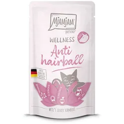 MjAMjAM – Wellness 125g MjAMjAM Katze Sparpaket 24x125g Wellness AntiHairball Rind