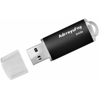 USB Stick 64GB, USB Flash Drive Pen Drive 64GB Mini Memory Stick USB 2.0 Speicherstick für Laptop, PC usw (Schwarz)