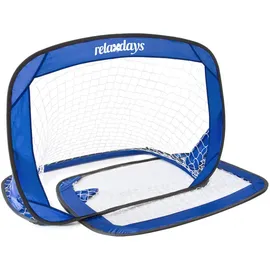 Relaxdays Pop-Up blau/weiß 2er Set (10016739)