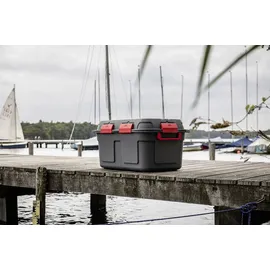 SUNWARE Q-Line Aufbewahrungsbox 79 x 54,5 x 42,5 cm 1-tlg. grau/rot