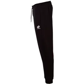 lotto Sweathose LOTTO, Herren, Gr. S (44/46), Normalgrößen, schwarz (caviar), 80% Baumwolle, 20% Polyester, unifarben, Hosen Sweathose, - innen weich angraut