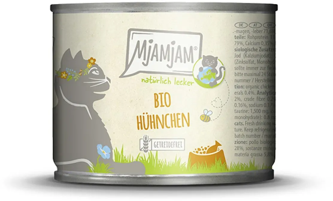 MjAMjAM - BIO fürKatze 200g MjAMjAM Katze 6x200g BIO Hühnchen