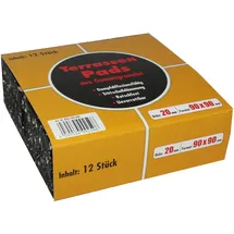 FERAX Terrassenpad 90 x 90 mm schwarz