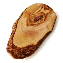 Rustikales Servierbrett, Baumschnitt mit Rindenanteil 30 cm