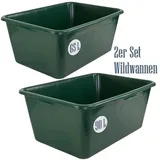 Petigi Allzweckkiste 2er Set 65 L/90 L Grün