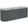 vidaXL Garten-Hochbeet verzinkter Stahl 400 x 80 x 44 cm Grau