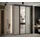 abiks möbel Schwebetürenschrank Dakota 150 x 235,2 x 60 cm Schwarz
