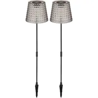 GLOBO LED Solarleuchte, Kunststoff, Akku IP44 Erdspieß, H 60