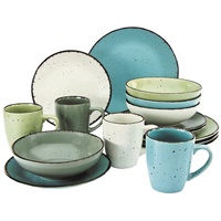 CreaTable Kombiservice 16-teilig FASHION, Mehrfarbig | für 4 Personen)