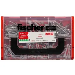 fischer Dübel- und Schrauben-Sortiment »L-Boxx mini- DuoPower & DuoSeal + Schraube« 275 grau