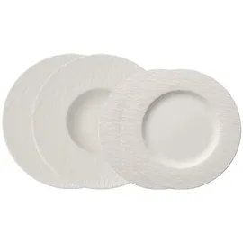 Villeroy & Boch Manufacture Rock Teller-Set 4-tlg. weiß