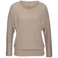 VIVANCE Langarmshirt Damen beige Gr.48/50