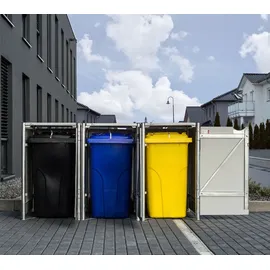 Hide Mülltonnenbox 240 l natur grau