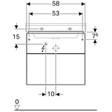 Geberit Xeno2 Waschtischunterschrank 2 Schubladen,