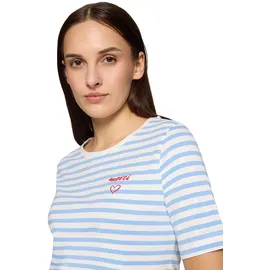 Betty & Co Basic Shirt Ringel Blau/Weiß XL