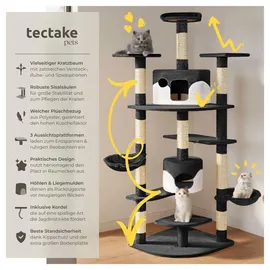 Tectake Fippi Kratzbaum 201 cm schwarz