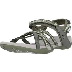 Sandale CRUZ "Aarhus", Damen, Gr. 42, grün, Polyurethane, casual, Schuhe, mit praktischem Klettverschluss