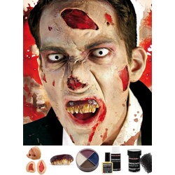Maskworld Kostüm Zombie Make-up Deluxe Set gelb