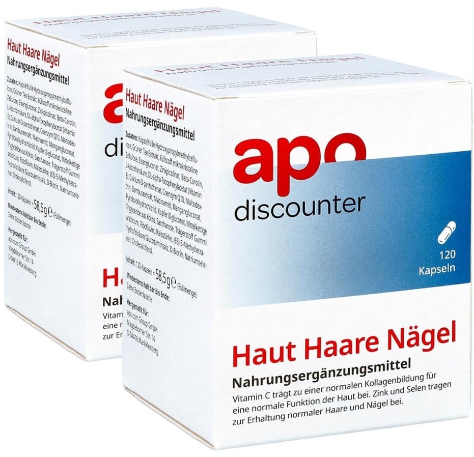 Haut Haare Nägel Kapseln von apodiscounter