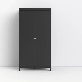 Home Affaire Drehtürenschrank Madrid 102,1 x 199 x 58,4 cm Schwarz