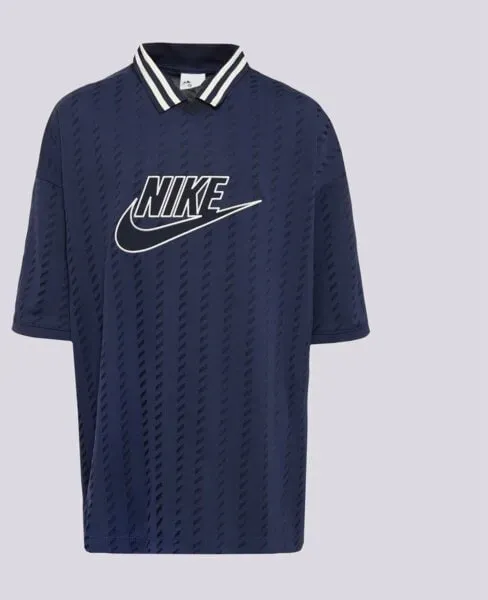 NIKE T-SHIRT K NSW CLN JERSEY SS TOP BOY - Dunkelblau - 147-158