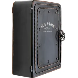 Kare Schlüsselkasten Safe (31 x 24 x 13 cm) Schwarz/Weiß