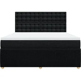 vidaXL Boxspringbett 180 x 200 cm Schwarz