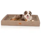 Knuffelwuff Hundebett Austin XL 105 x 80 cm braun/beige