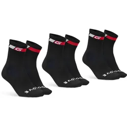 GRIPGRAB Classic Regular Cut Sommer Socken 3er-Pack Schwarz Modell 2024