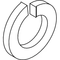 Industrial Quality Supplies DIN 127 Federring, 1.4310 A 20