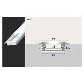 Paulmann Floor Profil mit Diffusor 100 cm LED-Profil