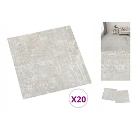 vidaXL Pvc-fliesen Selbstklebend 20 Stk. 1,86 M2 Hellgrau Vidaxl
