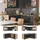 Vicco Winkelküche Fame-Line L-Form 160 x 190 cm Anthrazit Hochglanz/Eiche