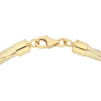 Firetti Halsreif »Schmuck Geschenk Gold 585, Fantasiekette gedrehte Optik«,