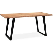 KADIMA DESIGN Executive Desk 200 x 76 x 100 cm goldbraun-schwarz