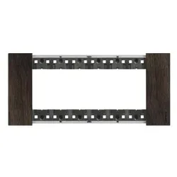 Legrand KA4806LG LivingNow Abdeckrahmen 6-modulig in der Farbausführung Walnuss