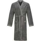 Esprit Herrenbademantel "Simple", mit Kimono-Kragen, in Melange-Optik S grau Bademäntel