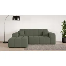 OTTO home Eckcouch Polyester 2-Sitzer Dunkelgrün