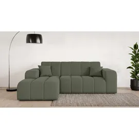 OTTO home Eckcouch Polyester 2-Sitzer Dunkelgrün