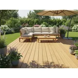 Kanadische Lärche Terrassendielen, 27x142 mm, KD, glatt/glatt