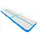 vidaXL Aufblasbare Gymnastikmatte mit Pumpe 800x100x15 cm PVC Blau