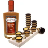 Eierlikör auf Schoko Trüffel 0,5L mit 8 Waffelbechern & Becherhalter 20%Vol