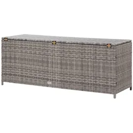 vidaXL Gartenbox Grau 120x50x60 cm Poly Rattan