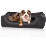 Knuffelwuff Tierbett Hundebett Montana, Orthopädisch schwarz 105 cm x 155 cm